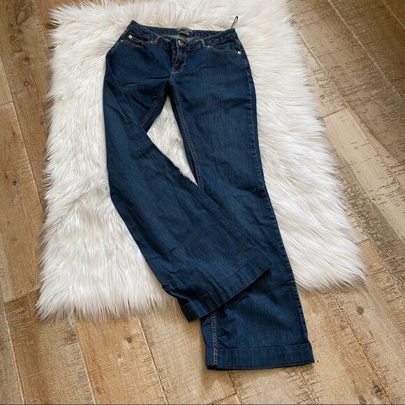 Ted Baker low rise medium wash boot cut denim jeans in size 6 - Picture 7 of 13